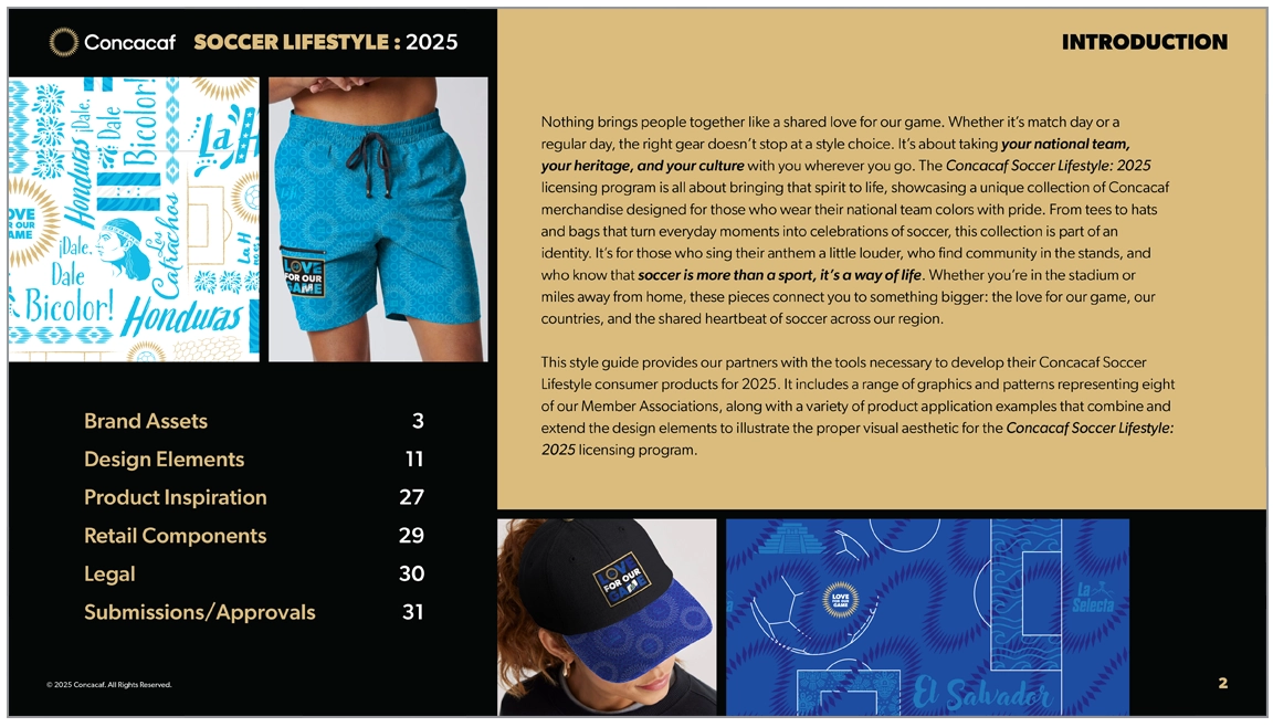 Concacaf Soccer Lifestyle Style Guide Page 2