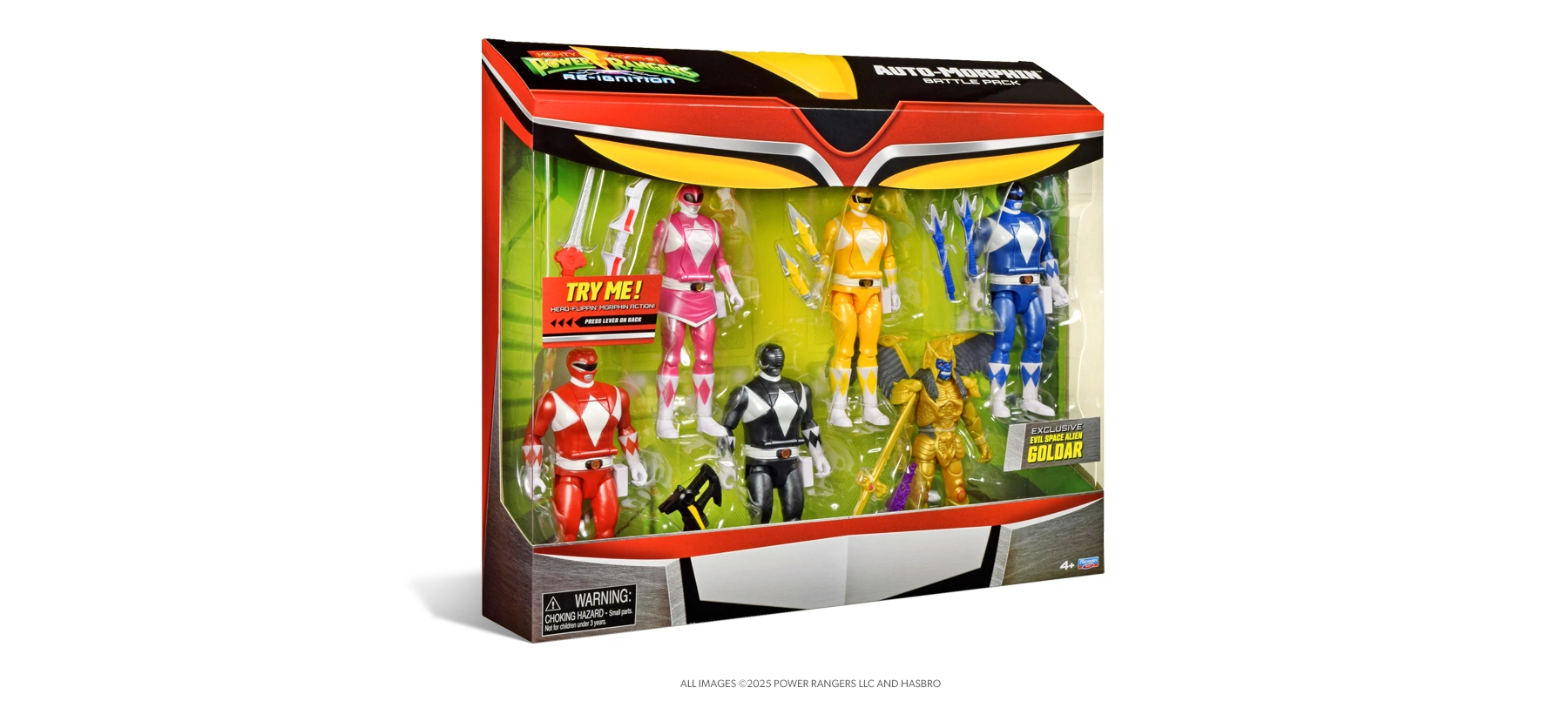 Mighty Morphin Power Rangers Re-Ignition Target Exclusive 6-Pack Auto-Morphin Battle Pack Package