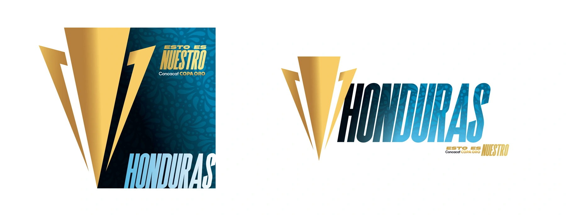 Concacaf Men's Gold Cup Assets Guide design elements - Honduras