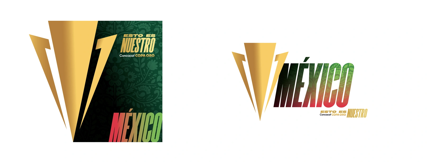 Concacaf Men's Gold Cup Assets Guide design elements - Mexico