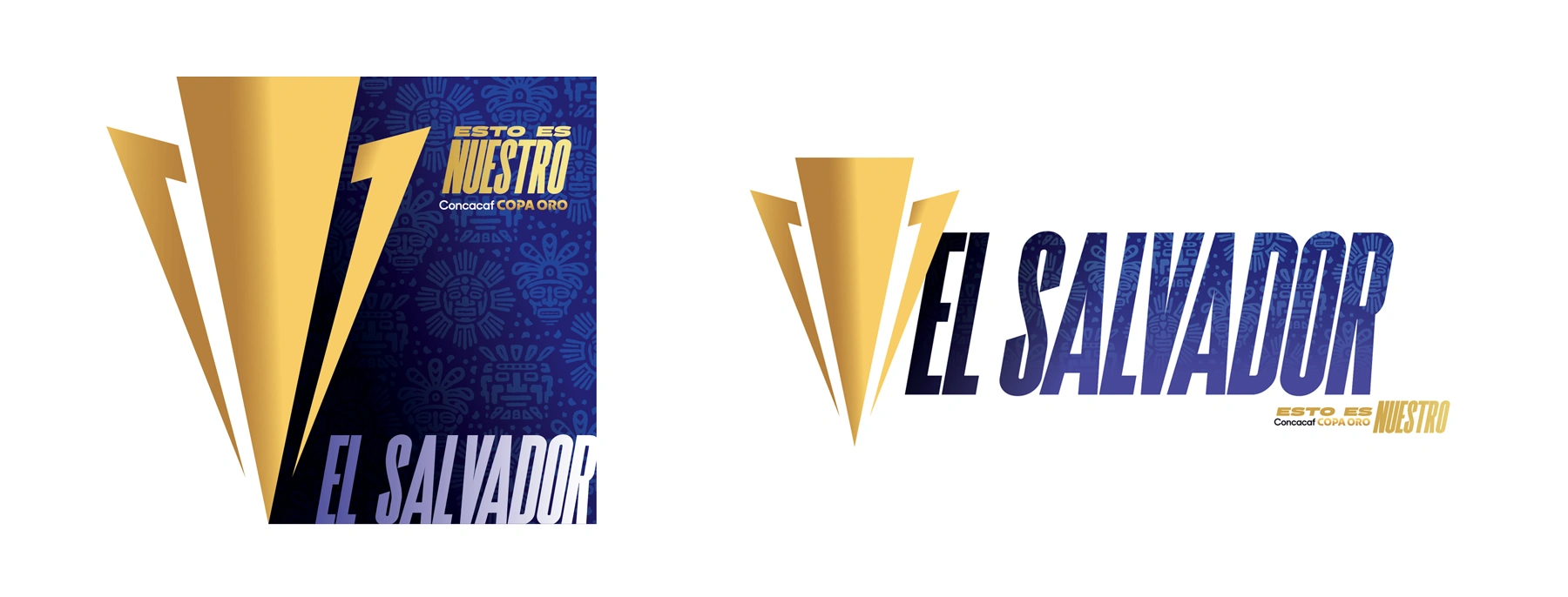 Concacaf Men's Gold Cup Assets Guide design elements - El Salvador