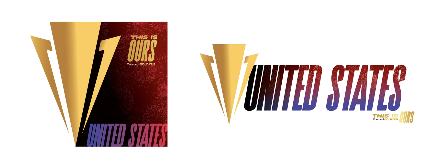 Concacaf Men's Gold Cup Assets Guide design elements - United States