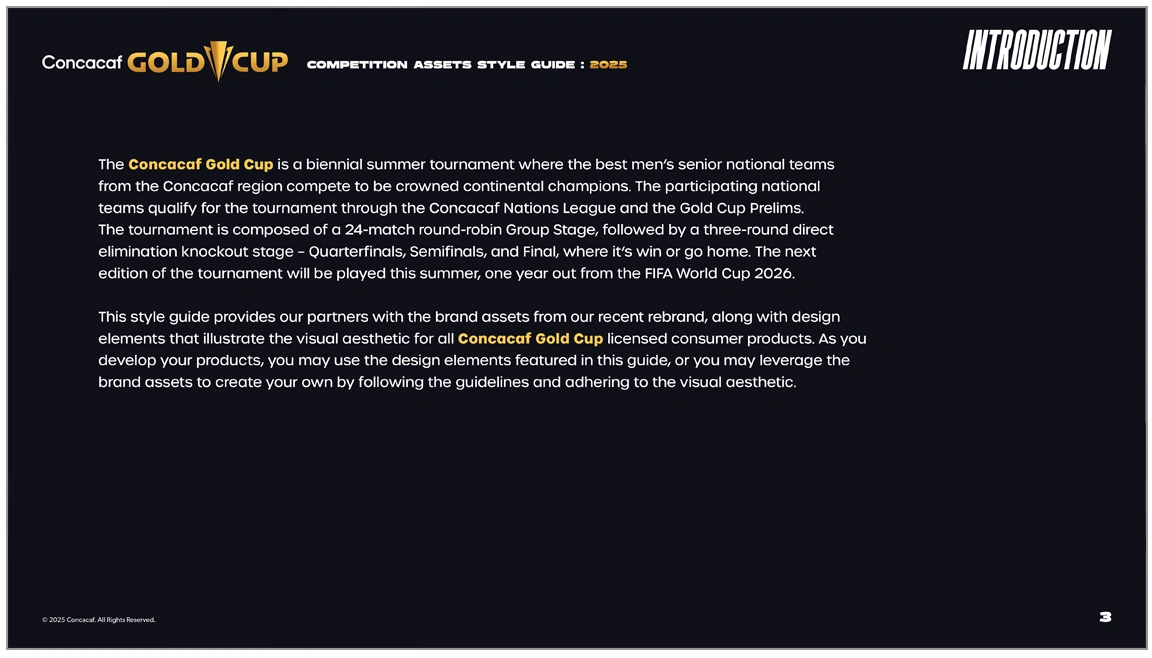 Concacaf Men's Gold Cup Assets Guide - page 3