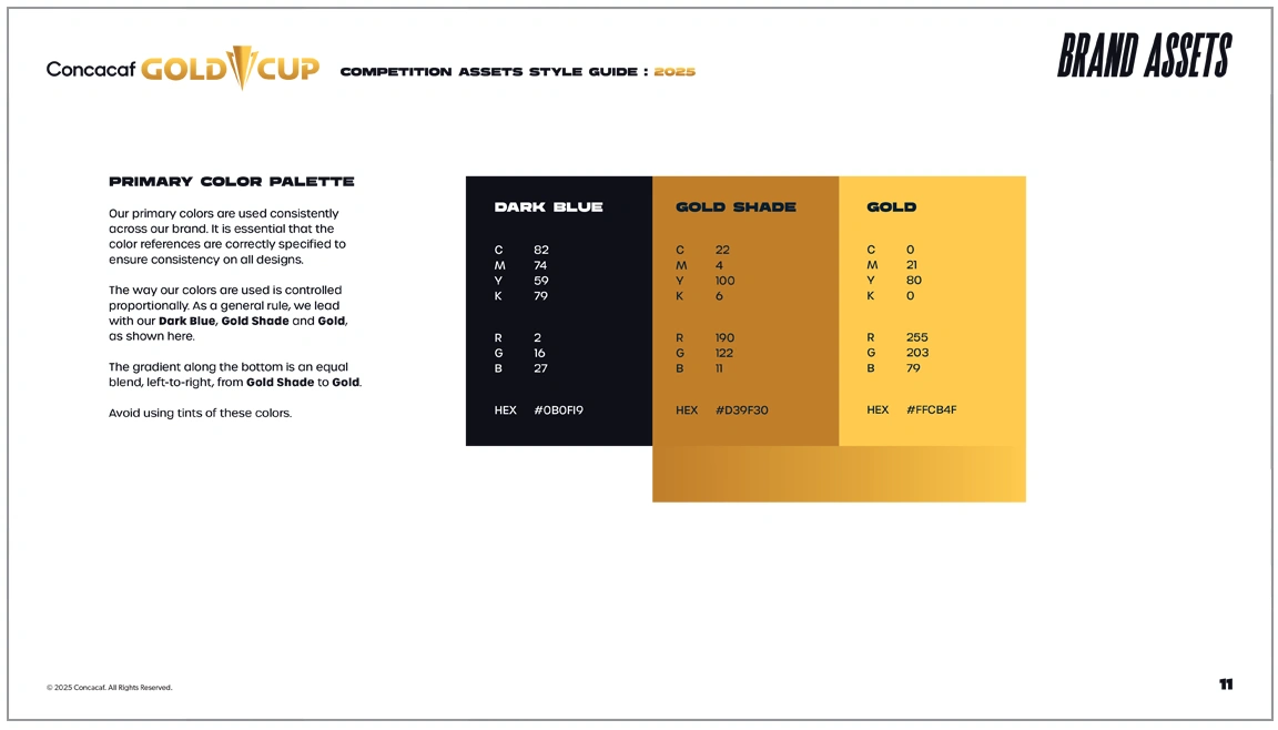Concacaf Men's Gold Cup Assets Guide - page 5