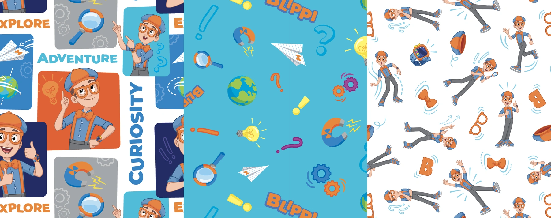 Blippi Core Style Guide Design Elements - Panel 3