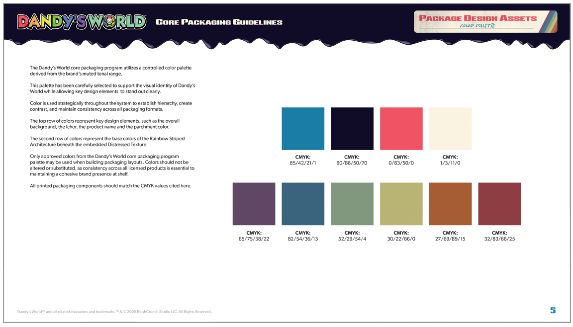 Dandy's World Packaging Program Guidelines Document Page 4