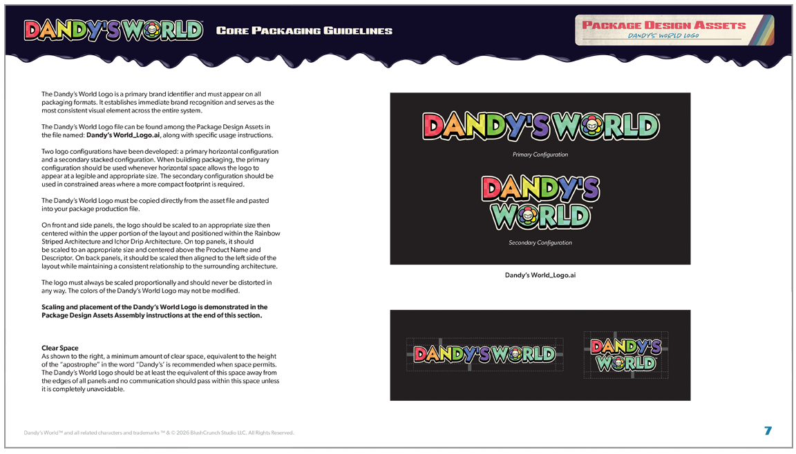 Dandy's World Packaging Program Guidelines Document Page 6