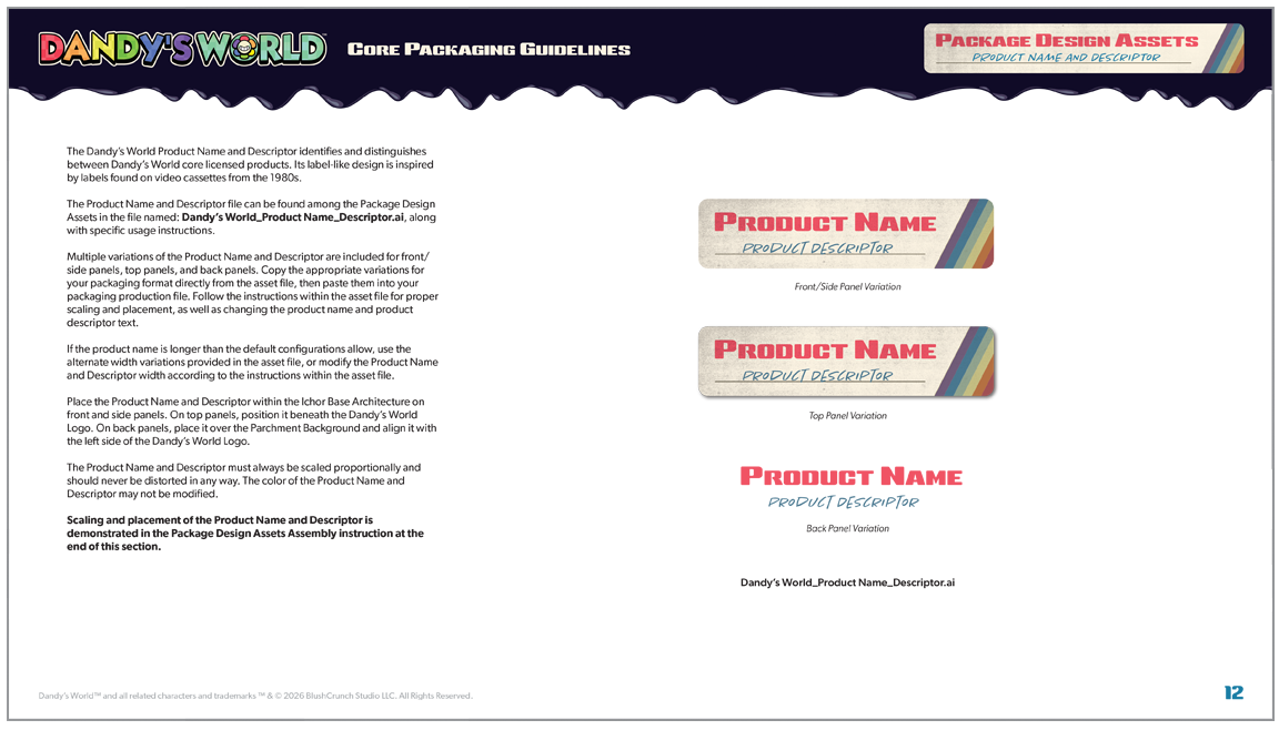 Dandy's World Packaging Program Guidelines Document Page 10
