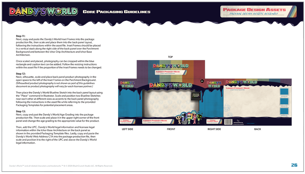 Dandy's World Packaging Program Guidelines Document Page 11