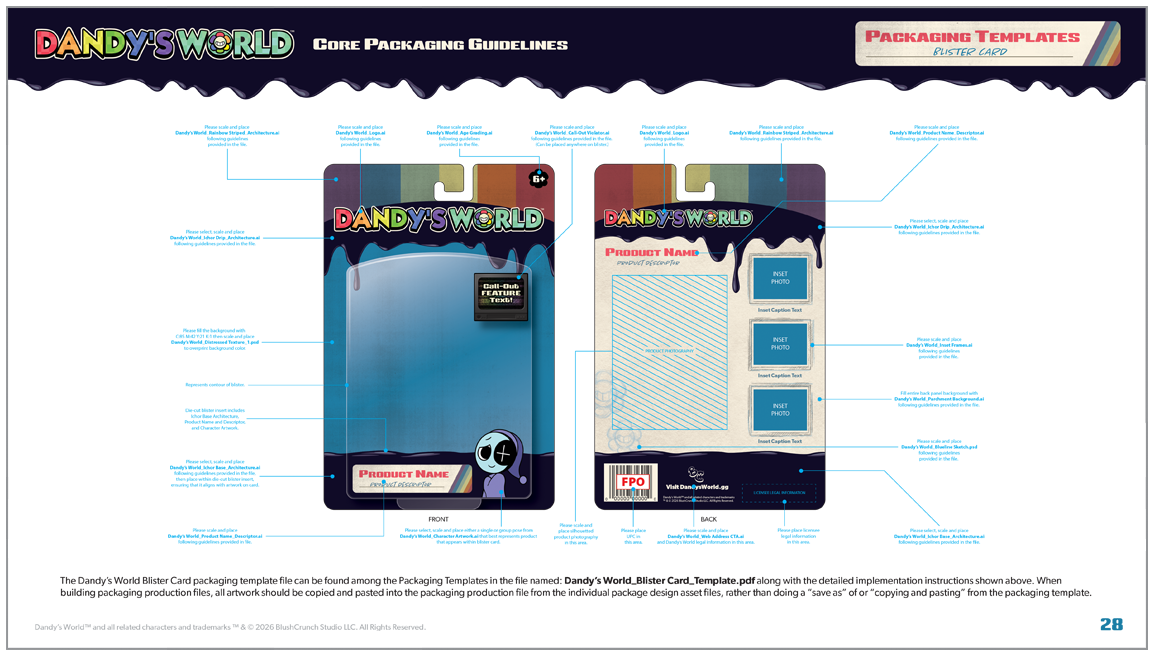 Dandy's World Packaging Program Guidelines Document Page 12