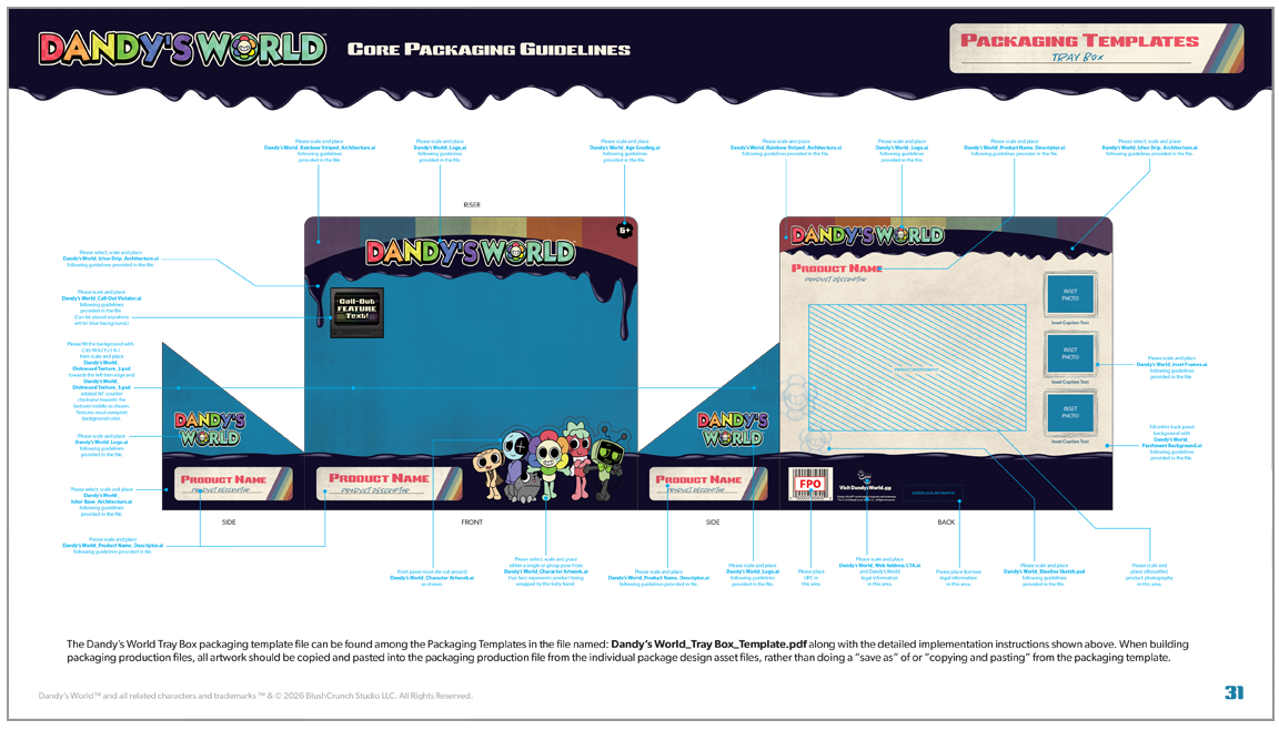 Dandy's World Packaging Program Guidelines Document Page 14
