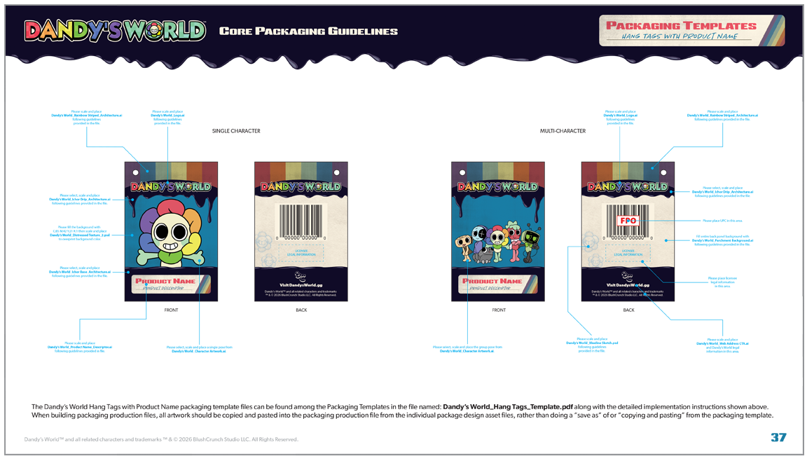 Dandy's World Packaging Program Guidelines Document Page 17